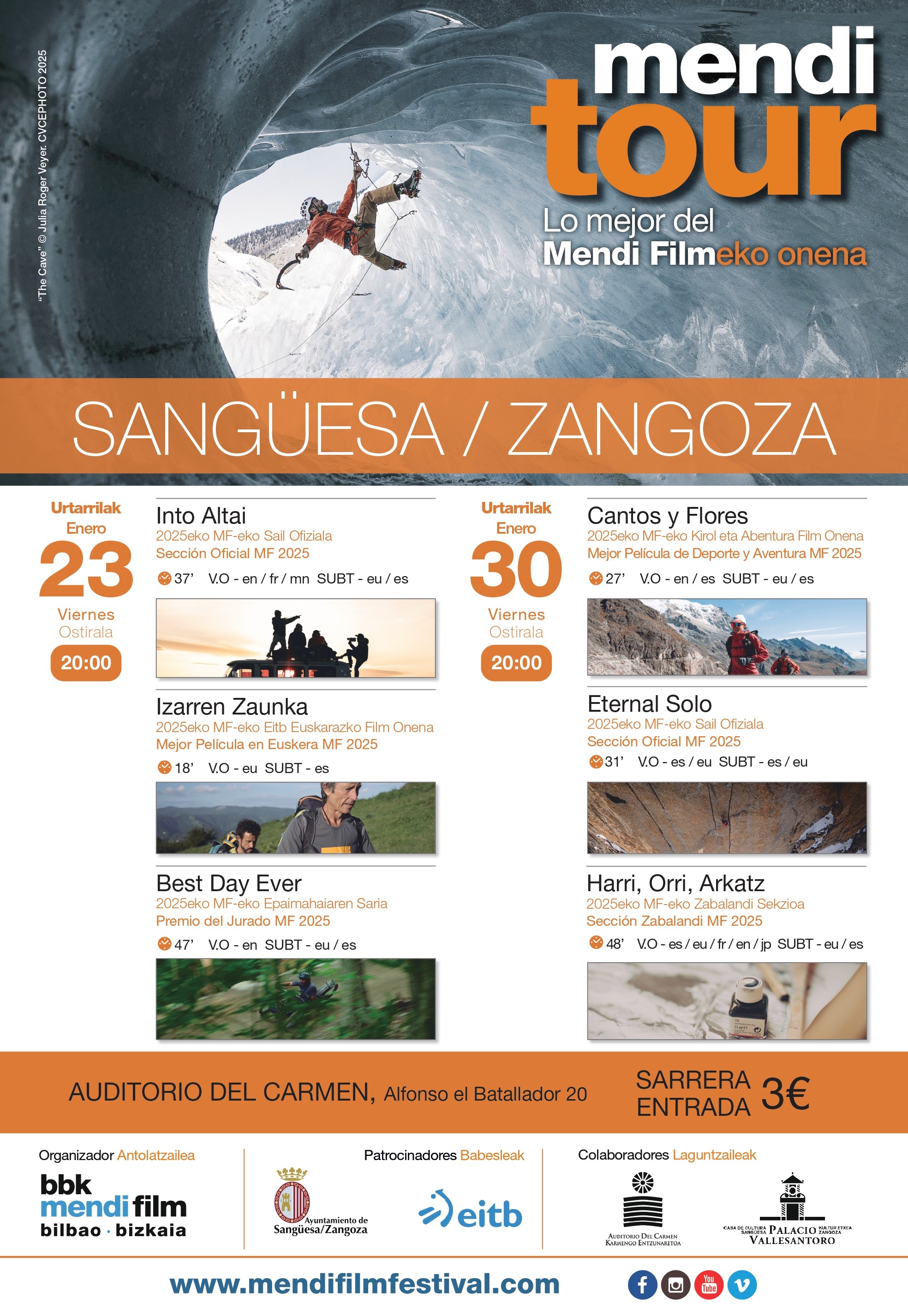 La 16ª temporada del Mendi Tour arranca en Sangüesa con 19 citas hasta marzo