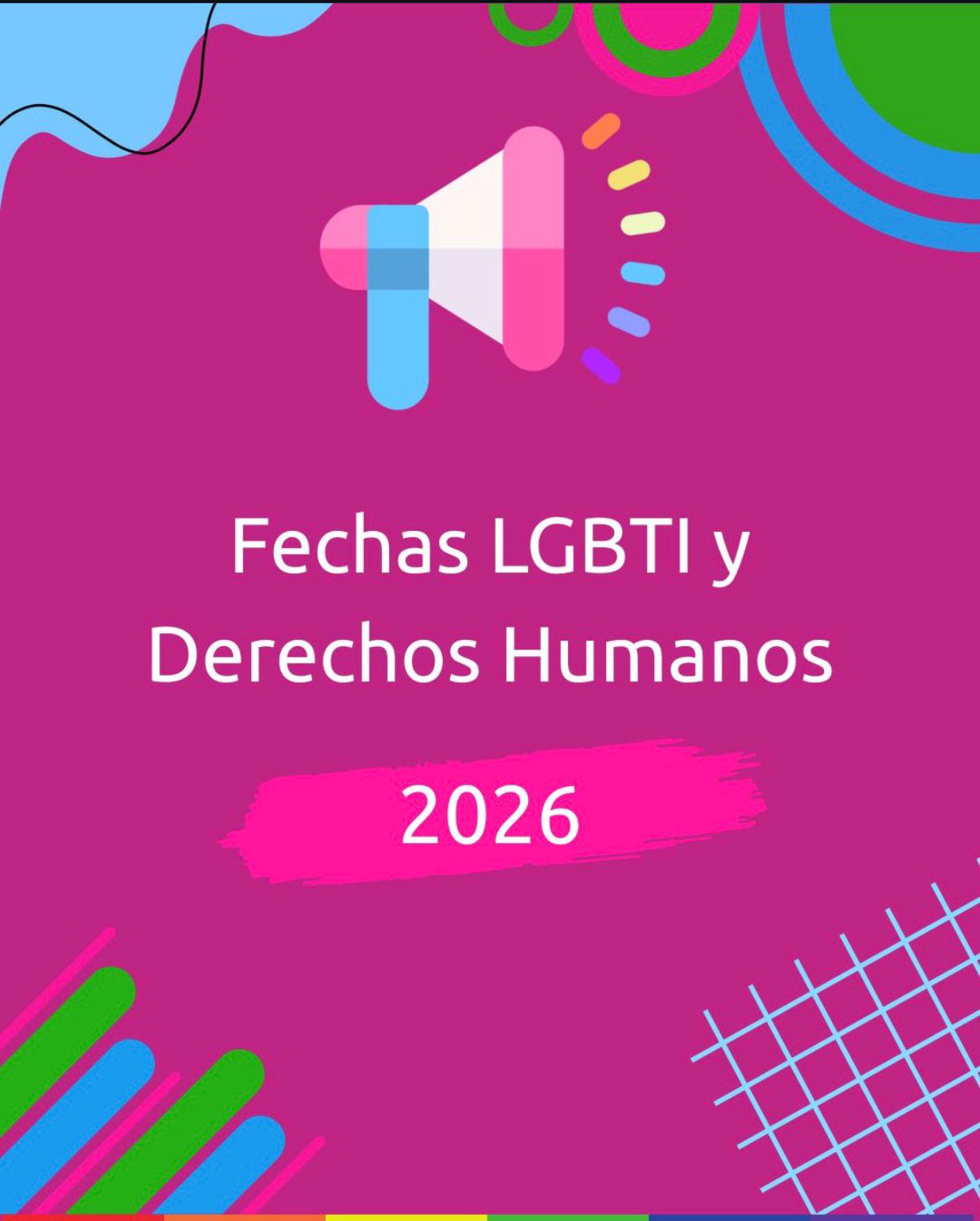 Conoce el calendario de efemérides y fechas clave para el colectivo LGBTI en 2026