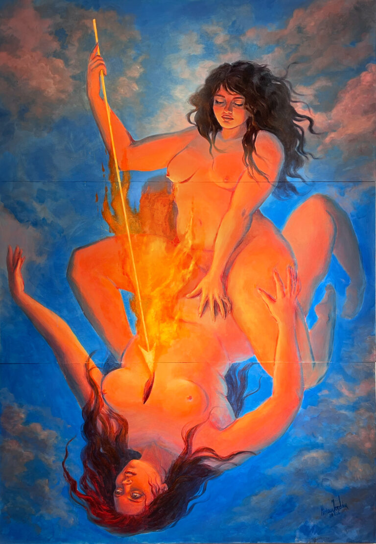 Miriam Jordán debuta con “A través”, una exposición sobre transformación personal en Málaga