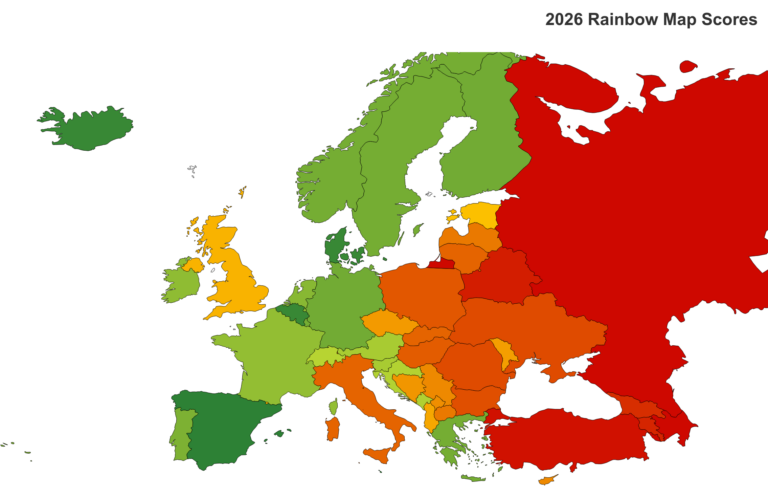 España lidera por primera vez el Rainbow Map europeo de derechos LGTBI+
