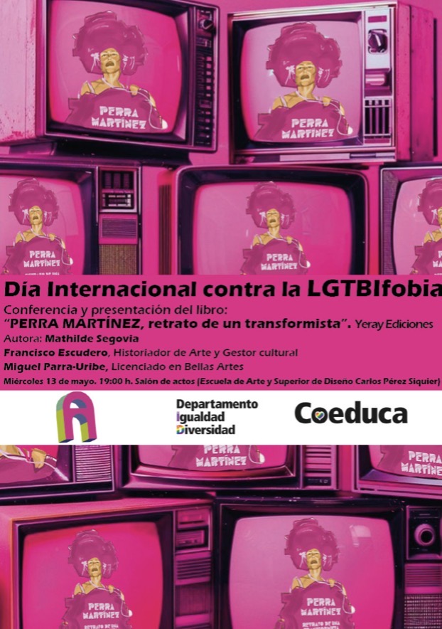 La Escuela de Arte y Superior de Diseño Carlos Pérez Siquier acoge la presentación del libro “Perra Martínez, retrato de un transformista”