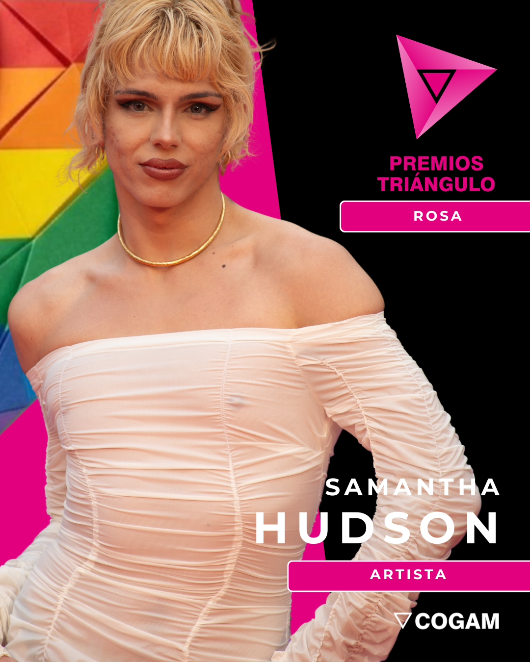 COGAM concede a Samantha Hudson el Premio Triángulo Rosa 2026