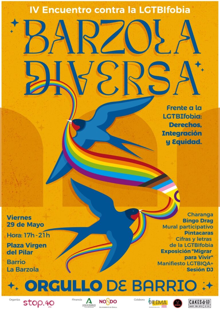 La ONG Stop Sevilla organiza el Orgullo de Barrio contra la LGTBIfobia, el racismo y los discursos de odio en La Barzola