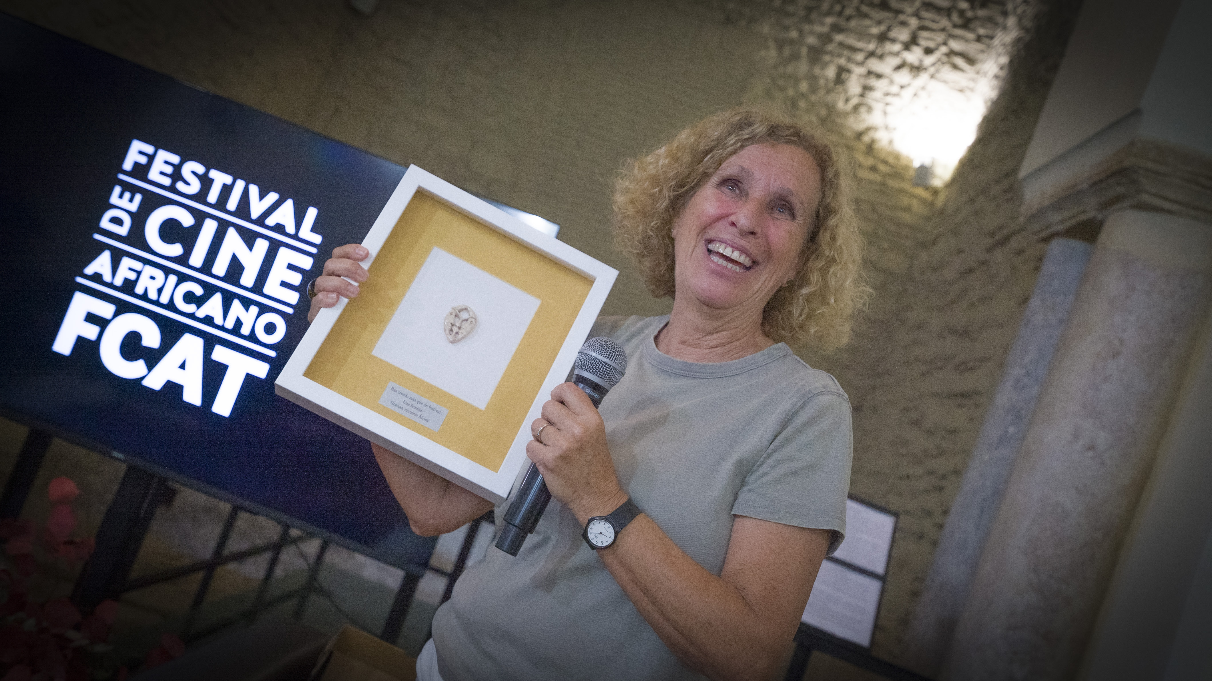 La fundadora del FCAT recibe un homenaje en Tarifa tras 22 ediciones al frente del festival