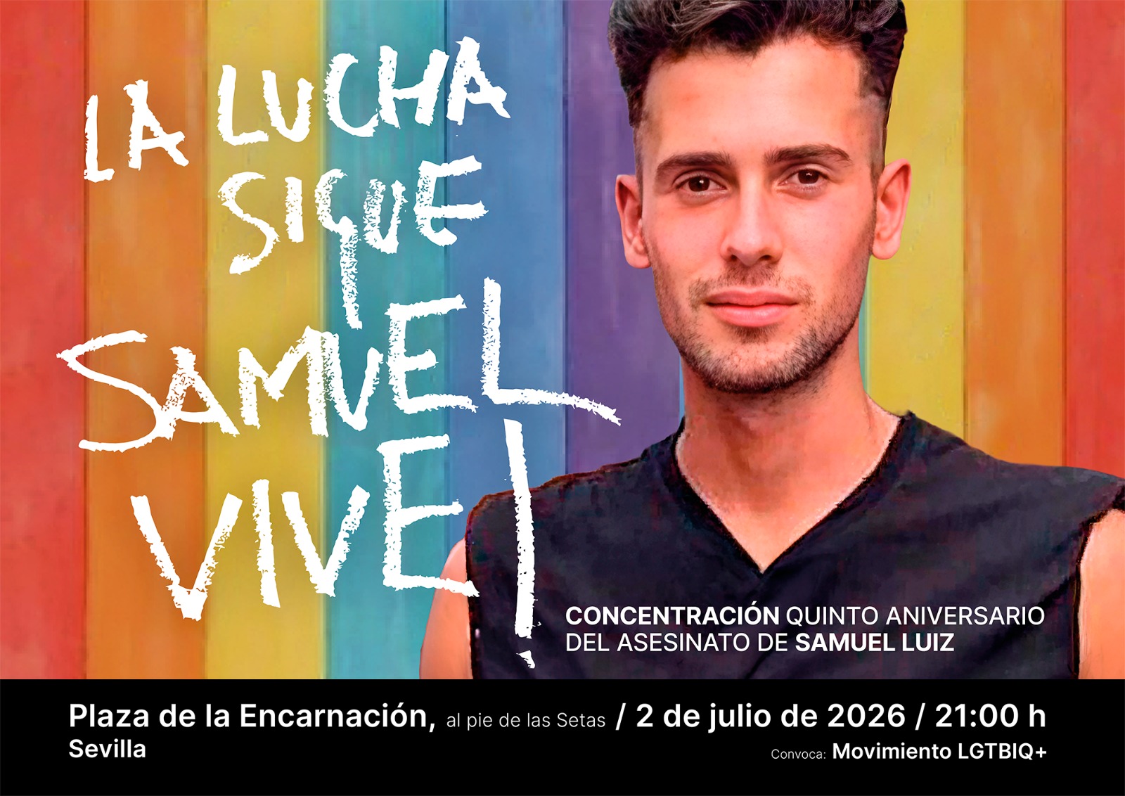 Sevilla rendirá homenaje a Samuel Luiz en el quinto aniversario de su asesinato