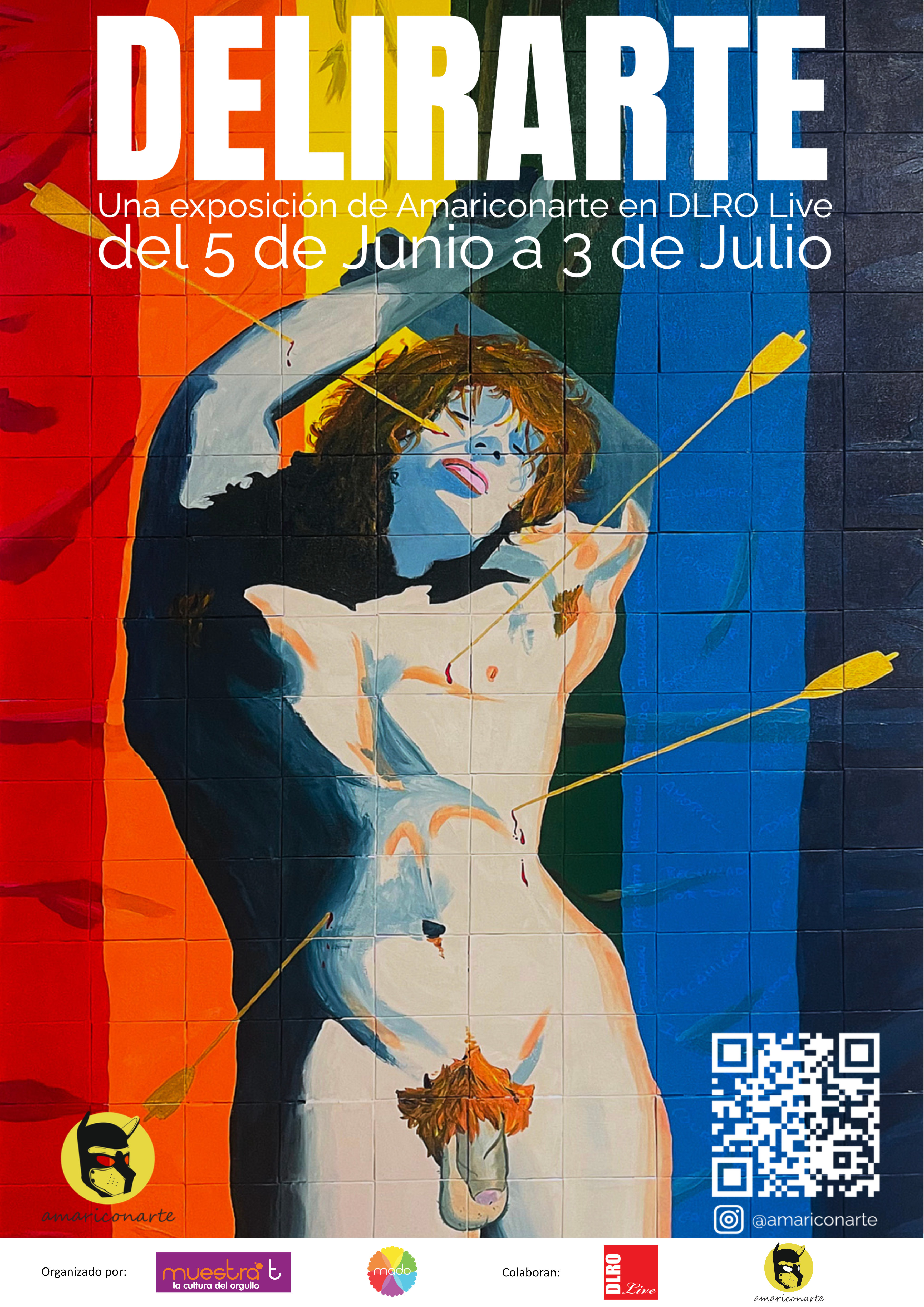 DELIRARTE: Amariconarte lleva la memoria queer y la luz negra a DLRO Live