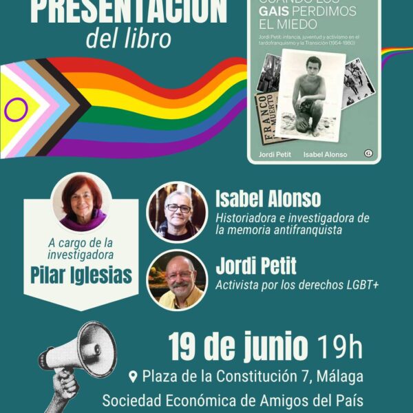 ‘Cuando los gais perdimos el miedo’ se presenta en Málaga el 19 de junio