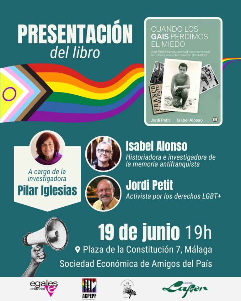 ‘Cuando los gais perdimos el miedo’ se presenta en Málaga el 19 de junio