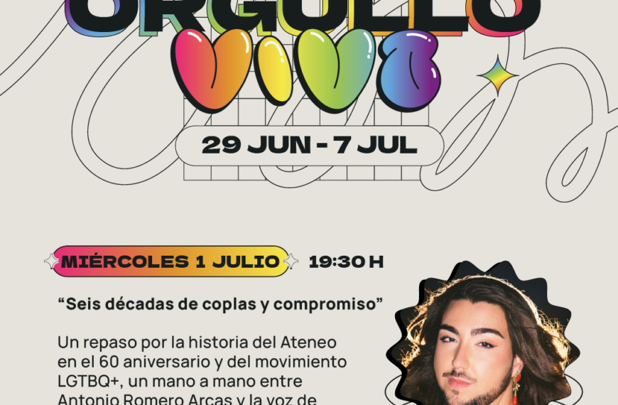 El Ateneo de Málaga celebra la II edición de Orgullo Vivo con copla, memoria y compromiso LGTBIQ+