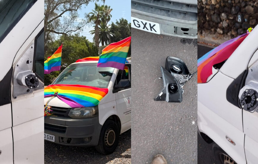 Vandalizan la ‘Orgulloneta’ que difundía por La Palma la programación del Orgullo LGTBIQ+