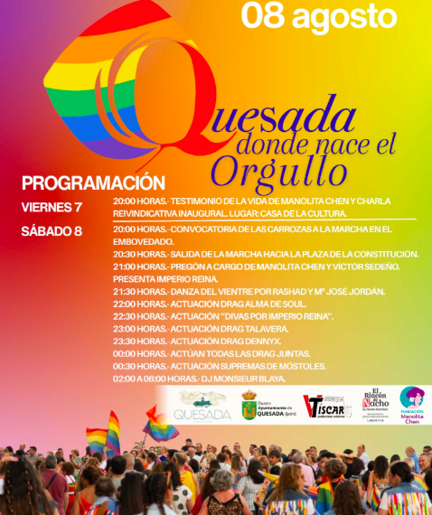 Quesada celebra su Orgullo con Manolita Chen, Imperio Reina y Supremas de Móstoles