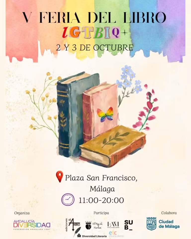 Málaga celebra la V Feria del Libro LGTBIQ+ con dos jornadas de literatura y diversidad