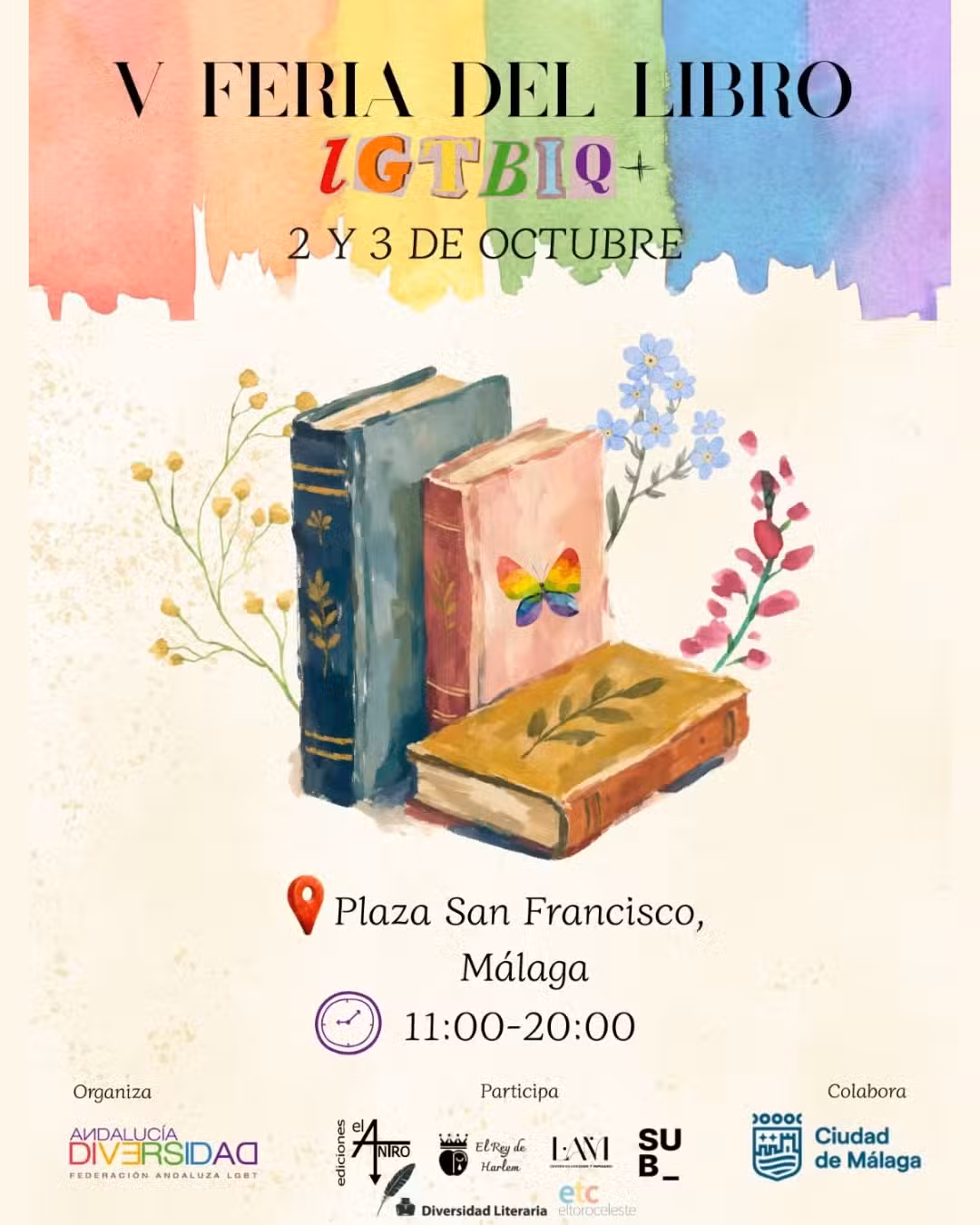 Málaga celebra la V Feria del Libro LGTBIQ+ con dos jornadas de literatura y diversidad