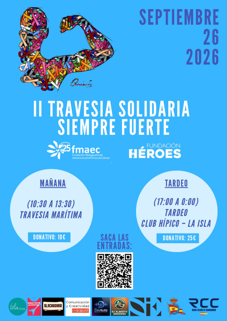 Málaga volverá a remar por Pablo Ráez con la II Travesía Solidaria ‘Siempre Fuerte’